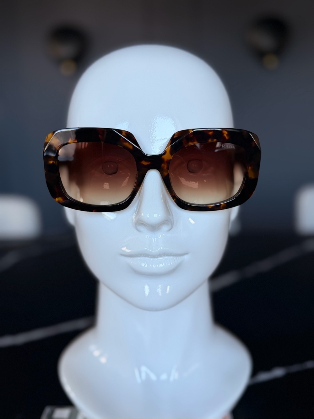 Prada Women’s Tortoiseshell Sunglasses with Brown Gradient Lenses